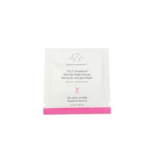 Drunk Elephant T.L.C. Framboos Glycolic Resurfacing Night Serum Sample1.5 ml|NWT